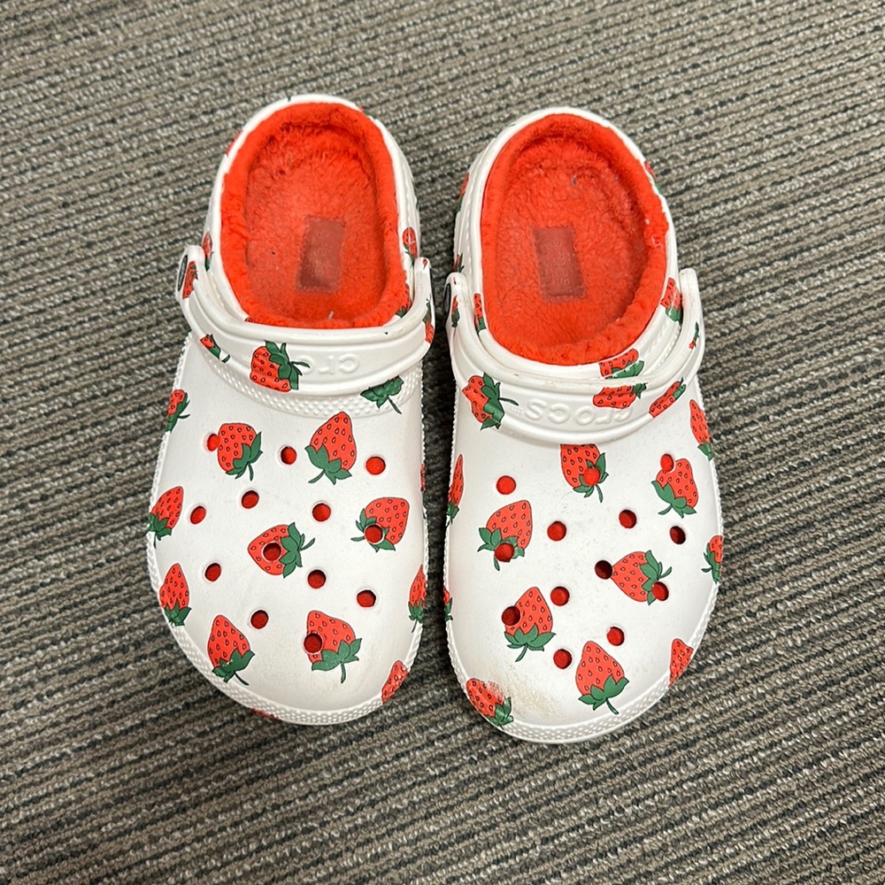 Strawberry Fuzzy CROCS